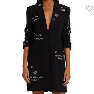 CINQ A SEPT Joel Embroidered Blazer Dress
